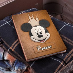 Dream Magic Custom Name - Personalized Mouse Leather Journal – view 3