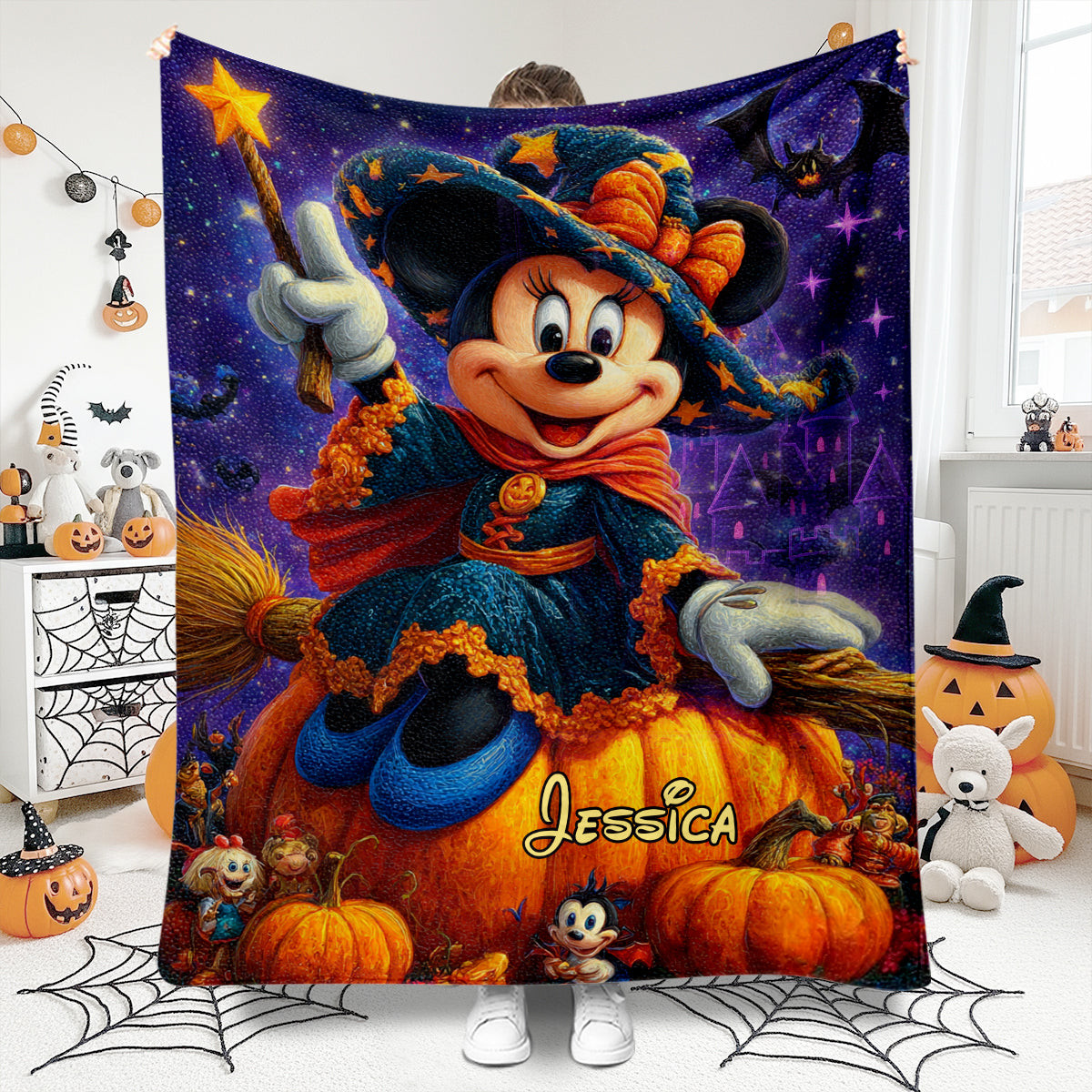 Spooky Night - Personalized Mouse Blanket