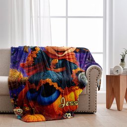 Spooky Night - Personalized Mouse Blanket – view 2