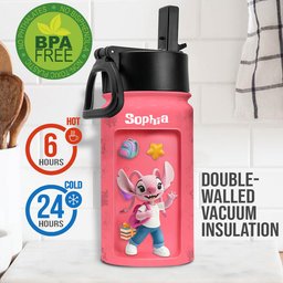 Ready To Crush School Perfect Gift For Kids - Personalized Ohana Kids Water Bottle – view 4