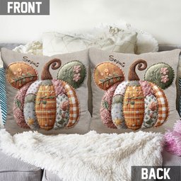 Magical Mouse Ears Fall Pumpkin - Personalized Mouse Throw Pillow – view 4