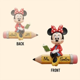 Best Teacher Ever - Mouse Friends - Personalized Teacher Custom Shaped Acrylic Plaque – view 4
