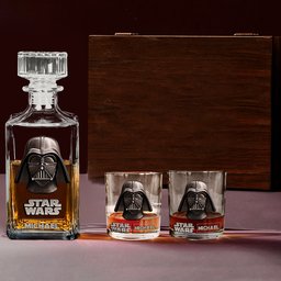 The Black Armored Commander Custom Name - Personalized The Force Whiskey Decanter Set – view 2