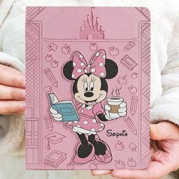 Teacher Mouse Friends - Personalized Teacher Leather Journal – view 4