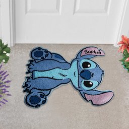 Ohana Means Family - Personalized Ohana Shaped Doormat/ Rug – view 4