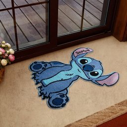 Ohana Means Family - Personalized Ohana Shaped Doormat/ Rug – view 2
