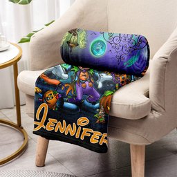 Happy Haunts Room For More - Personalized Mouse Blanket – view 3