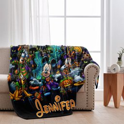 Happy Haunts Room For More - Personalized Mouse Blanket – view 2