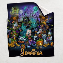 Happy Haunts Room For More - Personalized Mouse Blanket – view 4