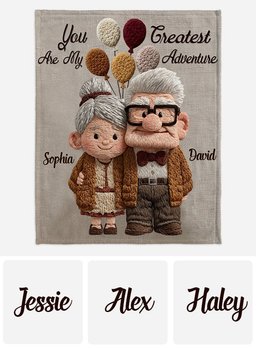 You & Me - Personalized Couple Blanket – view 7