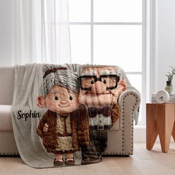 You & Me - Personalized Couple Blanket – view 2