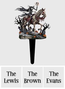 Headless Knight - Personalized Nightmare Acrylic Plaque Stake – view 4