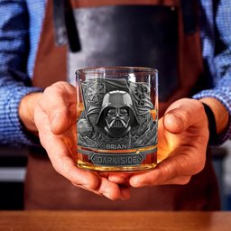 Join The Dark Side - Personalized The Force Whiskey Glass – view 4