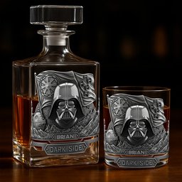 Join The Dark Side - Personalized The Force Whiskey Glass – view 5
