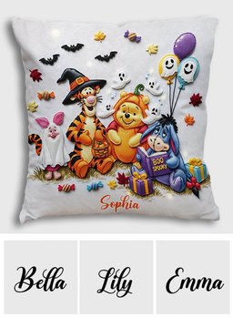 Boo Spooky - Personalized Mouse Throw Pillow – view 6