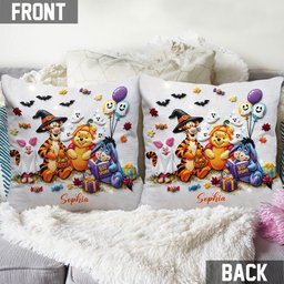 Boo Spooky - Personalized Mouse Throw Pillow – view 4