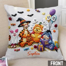 Boo Spooky - Personalized Mouse Throw Pillow – view 2