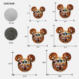 Til The Season - Personalized Mouse Shaped Doormat/ Rug – view 5