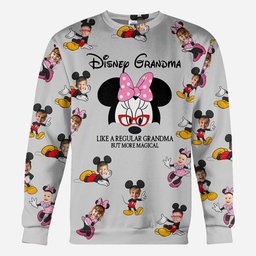 Mouse Ear Grandma - Personalized Mouse All Over Shirt – view 7