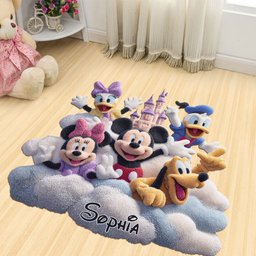 Magical Friends - Personalized Mouse Shaped Doormat/ Rug – view 7