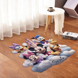 Magical Friends - Personalized Mouse Shaped Doormat/ Rug – view 6