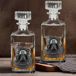 Join The Dark Side - Personalized The Force Whiskey Decanter Set – view 6