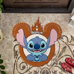 Magical Moments - Personalized Ohana Shaped Doormat/ Rug – view 3