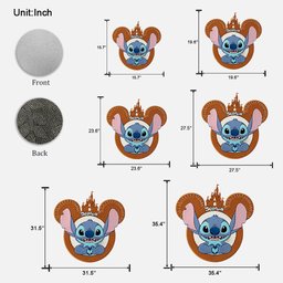 Magical Moments - Personalized Ohana Shaped Doormat/ Rug – view 5