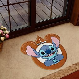 Magical Moments - Personalized Ohana Shaped Doormat/ Rug – view 2