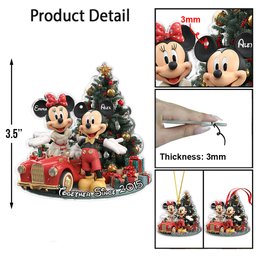 Christmas Couple - Personalized Mouse Ornament – view 3