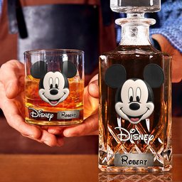 Dream Magic Custom Name - Personalized Mouse Whiskey Decanter Set – view 5