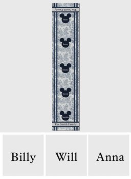 Magical Chinoiserie Fall Decor - Personalized Mouse Table Runner – view 6