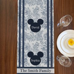Magical Chinoiserie Fall Decor - Personalized Mouse Table Runner – view 3