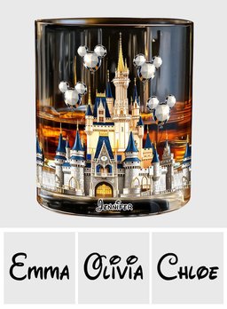 The Magical Castle - Personalized Mouse Whiskey Glass – view 6