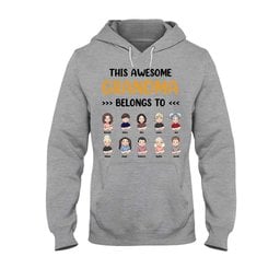This Awesome Grandpa Grandma Belongs To - Personalized Mother's Day Grandma T-shirt and Hoodie – view 8