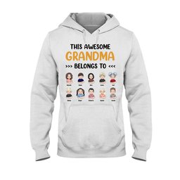This Awesome Grandpa Grandma Belongs To - Personalized Mother's Day Grandma T-shirt and Hoodie – view 7
