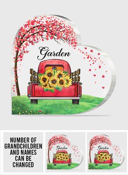 Grandma's Garden - Personalized Mother's Day Grandma Custom Shaped Acrylic Plaque – view 7