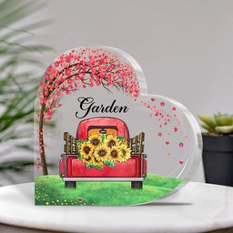 Grandma's Garden - Personalized Mother's Day Grandma Custom Shaped Acrylic Plaque – view 3