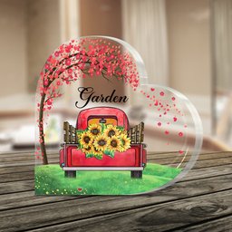 Grandma's Garden - Personalized Mother's Day Grandma Custom Shaped Acrylic Plaque – view 2