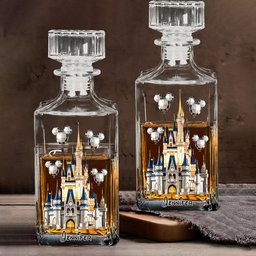 The Magical Castle - Personalized Mouse Whiskey Decanter Set – view 6