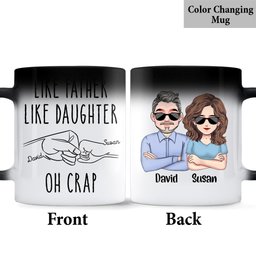 Like Father Like Daughter - Personalized Father Mug – view 6