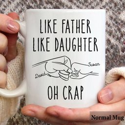 Like Father Like Daughter - Personalized Father Mug – view 2
