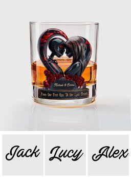 Till Death Do Us Part - Personalized Nightmare Whiskey Glass – view 6