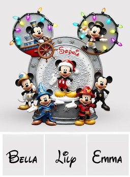 Big Ears Mouse Friend - Personalized Mouse Custom Shaped Acrylic Plaque – view 7