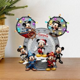 Big Ears Mouse Friend - Personalized Mouse Custom Shaped Acrylic Plaque – view 3