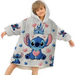 Ohana Means Family - Personalized Ohana Blanket Hoodie – view 4