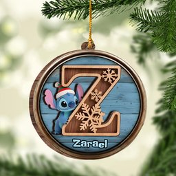 Ohana Means Family - Personalized Ohana 2 Layered Wooden Ornament – view 5