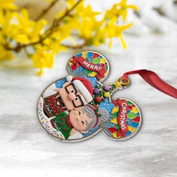 Couple Up Merry Christmas - Personalized Couple Ornament – view 7
