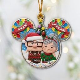 Couple Up Merry Christmas - Personalized Couple Ornament – view 5