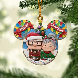 Couple Up Merry Christmas - Personalized Couple Ornament – view 2
